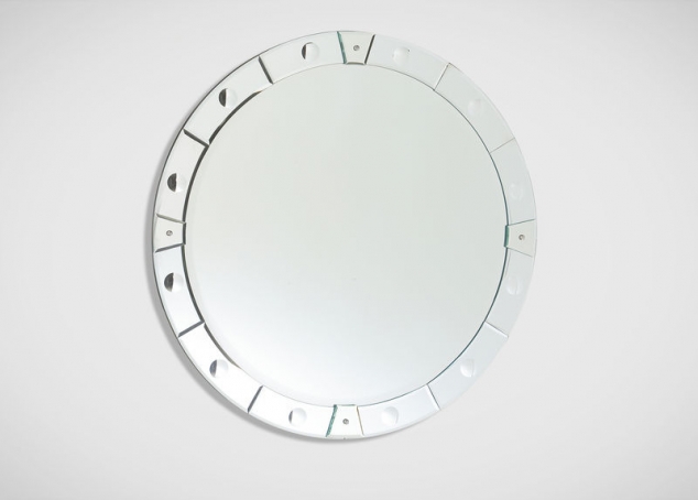 Ethan Allen Round Venetian Mirror