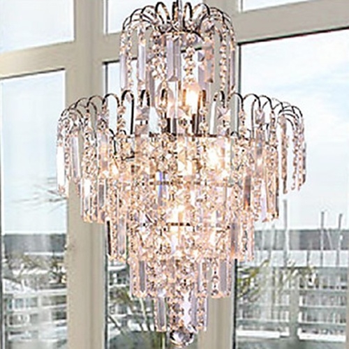 European-Style Luxury Chandelier In Crown Shape - 6 Lights