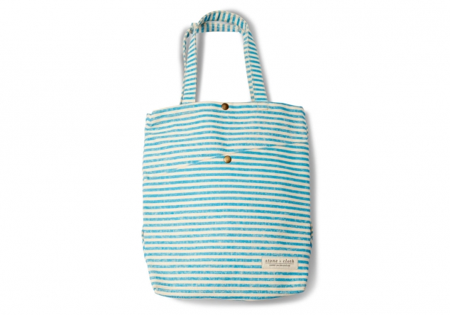 EXCLUSIVE AQUA STRIPE TOTEPACK