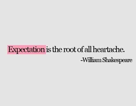 Expectation...