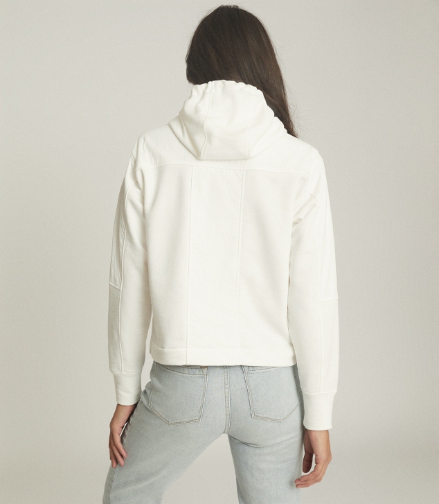 Fabric Mix Hoodie - Image 3