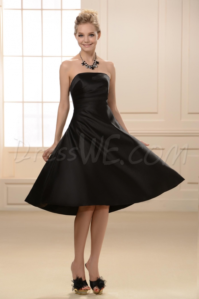 Fabulous A-Line Knee-length Strapless Bridesmaid Dress