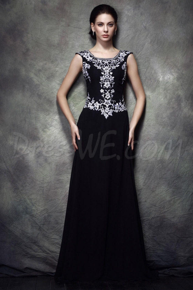 Fabulous A-Line Scoop Floor-length Polina's Mother of the Bride Dress