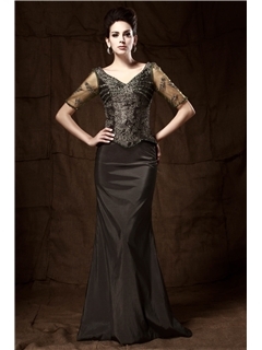 Fabulous A-Line Scoop Floor-length Polina's Mother of the Bride Dress
