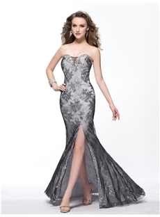 Fabulous Mermaid Sweetheart Floor-Length Sweep-Train Charming 