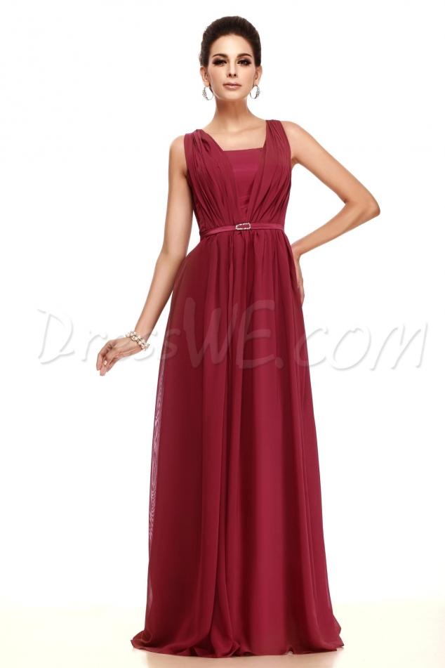 Fabulous Ruched A-Line Beading Floor-Length Taline's Bridesmaid Dress