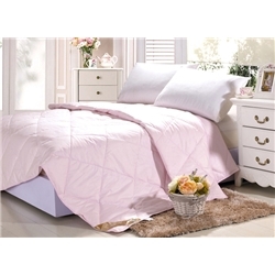 Fabulous Summer Jacquard Pink Duck Down Quilt 