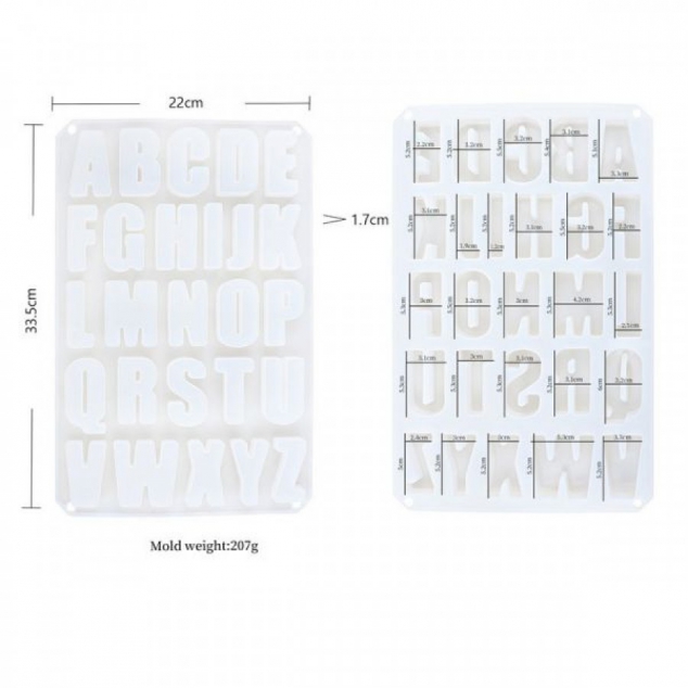Factory Custom New Creative DIY Food Grade Silicone Ice Mold Tray In Letter Shape - Image 3