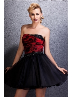 Fantastic A-Line Strapless Mini-Length Alina's Homecoming/Sweet Sixteen Dress