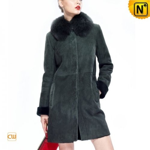 Fashion Merino Shearling Long Coat CW644392