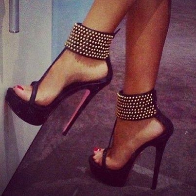 Fashion Sexy Beading Platform High Heel Sandals