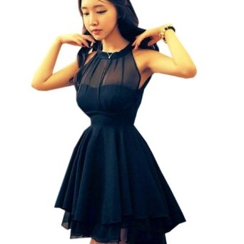 FINEJO Women's Bandage Casual Dress Novelty Cute Lace Dresses Peplum Party