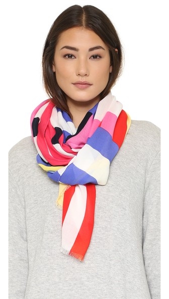 Flage Stripes Oblong Scarf by Kate Spade New York