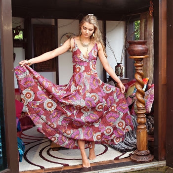 Flared Summer Maxi Dress