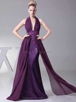 Floor-length Beading Prom Dresses
