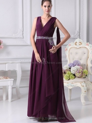 Floor-length Beading Prom Dresses