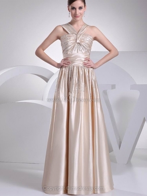 Floor-length Beading Prom Dresses