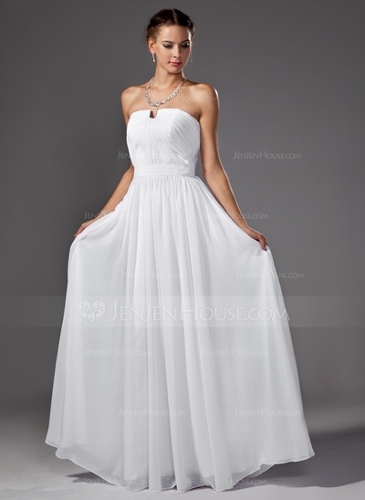 Floor-Length Taffeta Prom Dress With Ruffle Beading  - Image 2