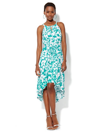 FLORAL HALTER DRESS