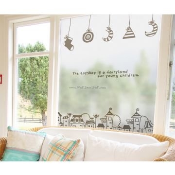Fog Clock Sheet Wall Decals