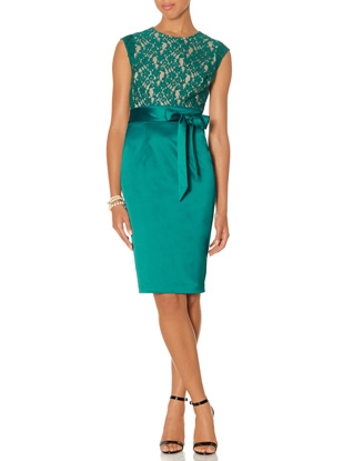 Formal Lace Sheath Dress