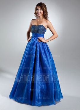 Formato A Coração Chá comprimento Organza de Vestido quinceanera com Pregueado Bordado