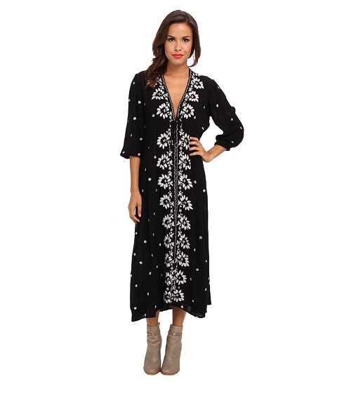 Free People Embroidered V Dress