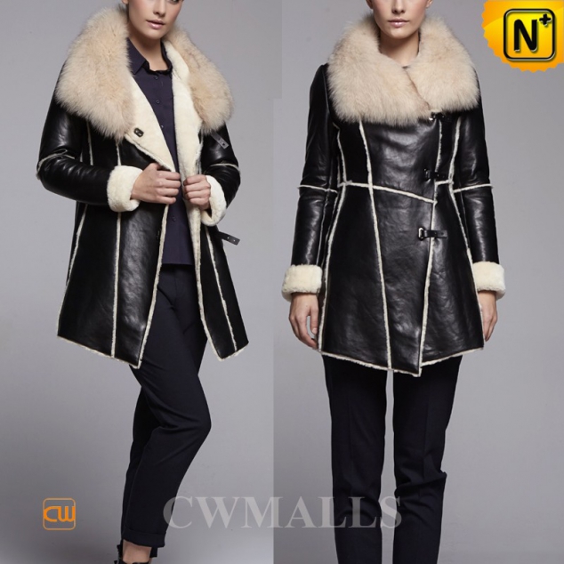 FRENCH Brand | CWMALLS® Marseilles Women Sheepskin Coat CW650306 [CWMALLS Cyber Monday]