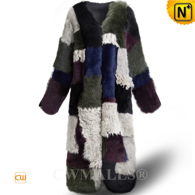 FRENCH Brand  | CWMALLS® Paris Reversible Patch Shearling Coat CW607048 [Global Free Shipping]