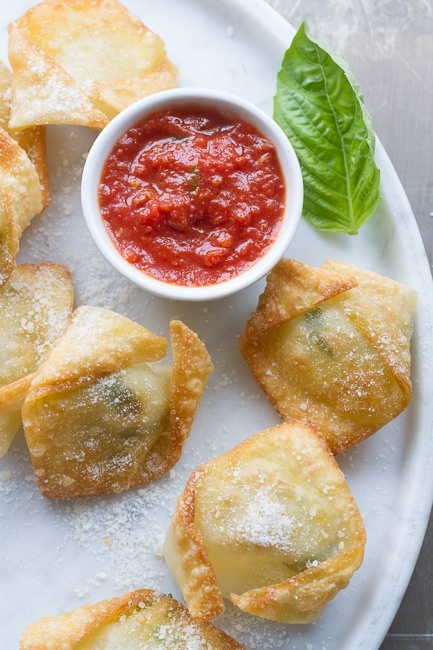 Fresh Mozzarella and Basil Bites