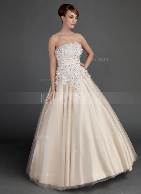 Gala-Japon Strapless thee-lengte Tule Charmeuse Jurk voor 15-jarige Verjaardag met Roes Kraalwerk Bl
