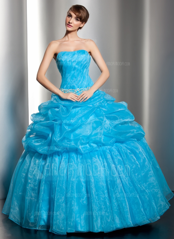 Gala-Japon Sweetheart thee-lengte Organza Jurk voor 15-jarige Verjaardag met Geborduurd Roes Kralen 