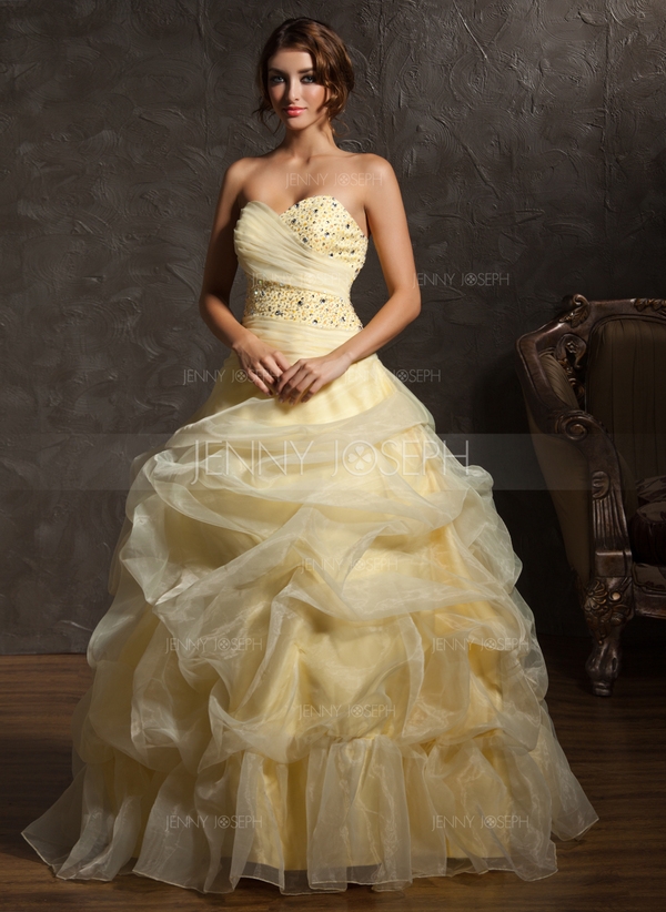 Gala-Japon Sweetheart thee-lengte Organza Jurk voor 15-jarige Verjaardag met Roes Kraalwerk (0210028