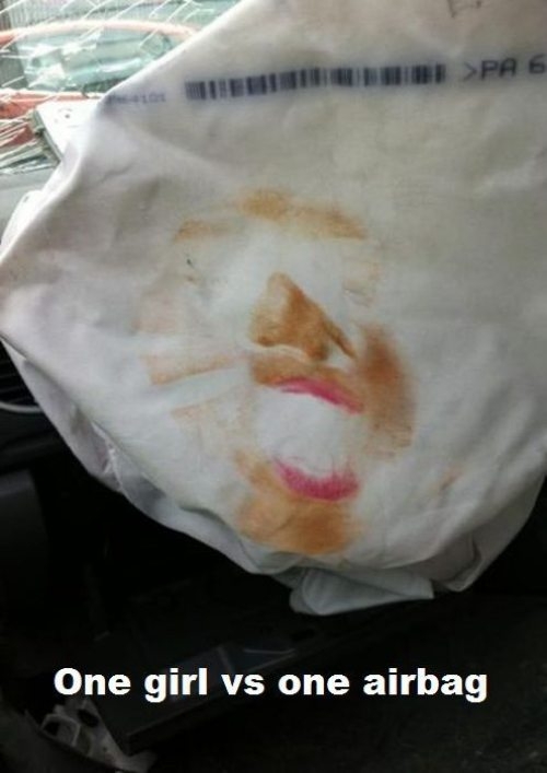 Girl vs Airbag