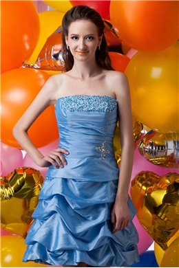Glamorous Column Strapless Sleeveless Maria Anastasia s Cocktail/Homecoming dress 