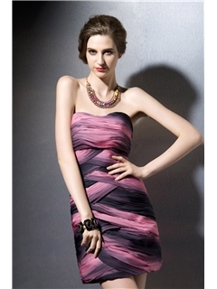 Glamorous Sleeveless Zipper-up Short/Mini Cocktail Dress