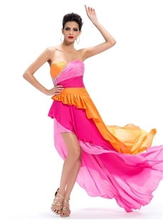 Glorious Hollow Out Floor-Length Split-Front One-Shoulder Evening Dress