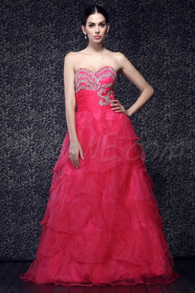 Gorgeous A-Line Floor-Length Tiered Zippere-up Taline's Quinceanera/Ball Gown Dresses