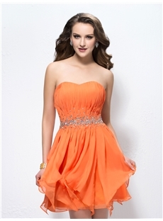Gorgeous Beading Strapless A-Line Cocktail Dress