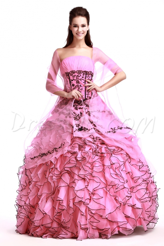 Gorgeous Floor-Length Strapless Sandra's Quinceanera Dress