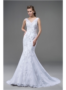 Gorgeous Mermaid Strapless Chapel Train Angerlika s Wedding 