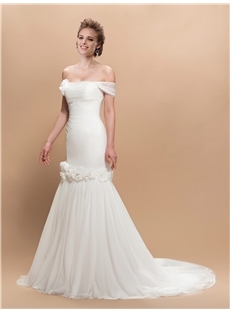 Gorgeous Mermaid Strapless Chapel Train Angerlika s Wedding  - Image 2