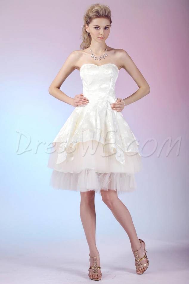 Graceful A-Line Mini-Length Sweetheart Polina's Homecoming/Prom Dress