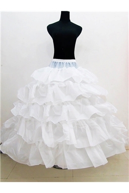 Graceful Huge Frills Style Crinoline Wedding