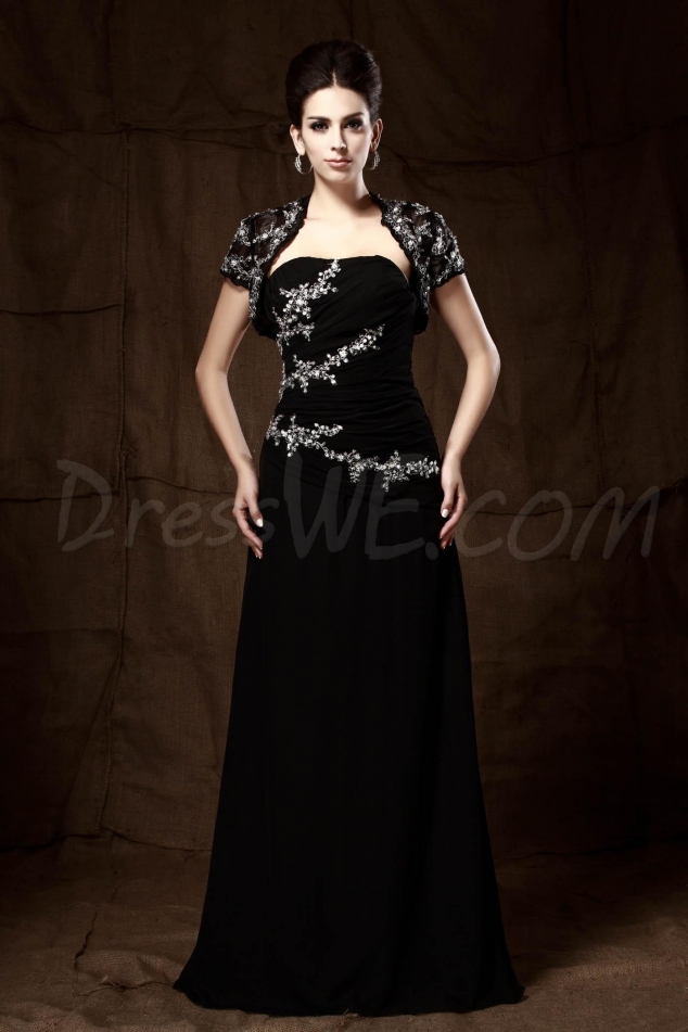 Graceful Sequins/Beaded A-Line Strapless Floor-Length Taline's Mother of the Bride 