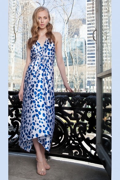 GRAND DRESS - EMPLOI FLOWER BLUE