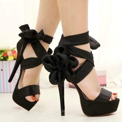 Great Peep Toe Stiletto Heels Platform Dress Sandals