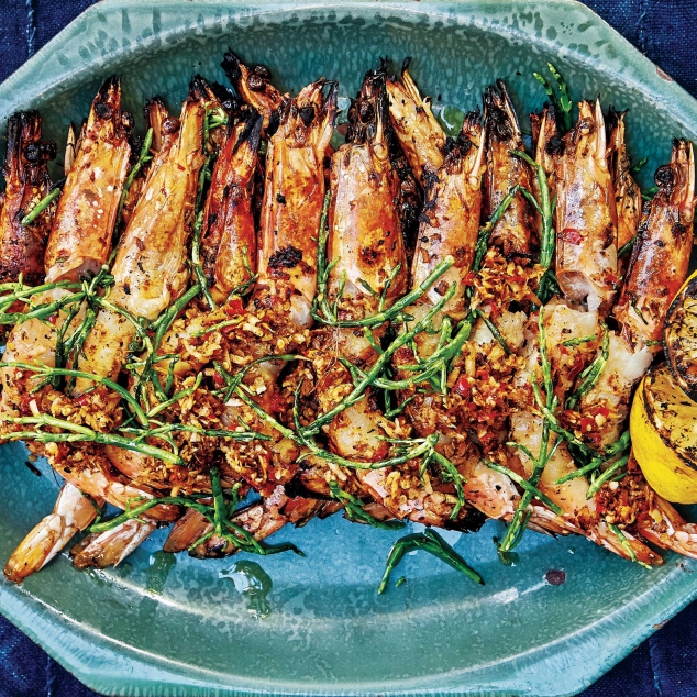 Grilled Shrimp with Palapa