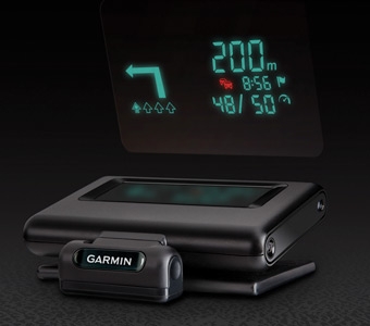 Head-Up Display by Garmin: Projects navigation information onto your windshield