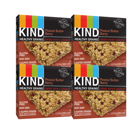 Healthy Grains Peanut Butter Berry Granola Bars